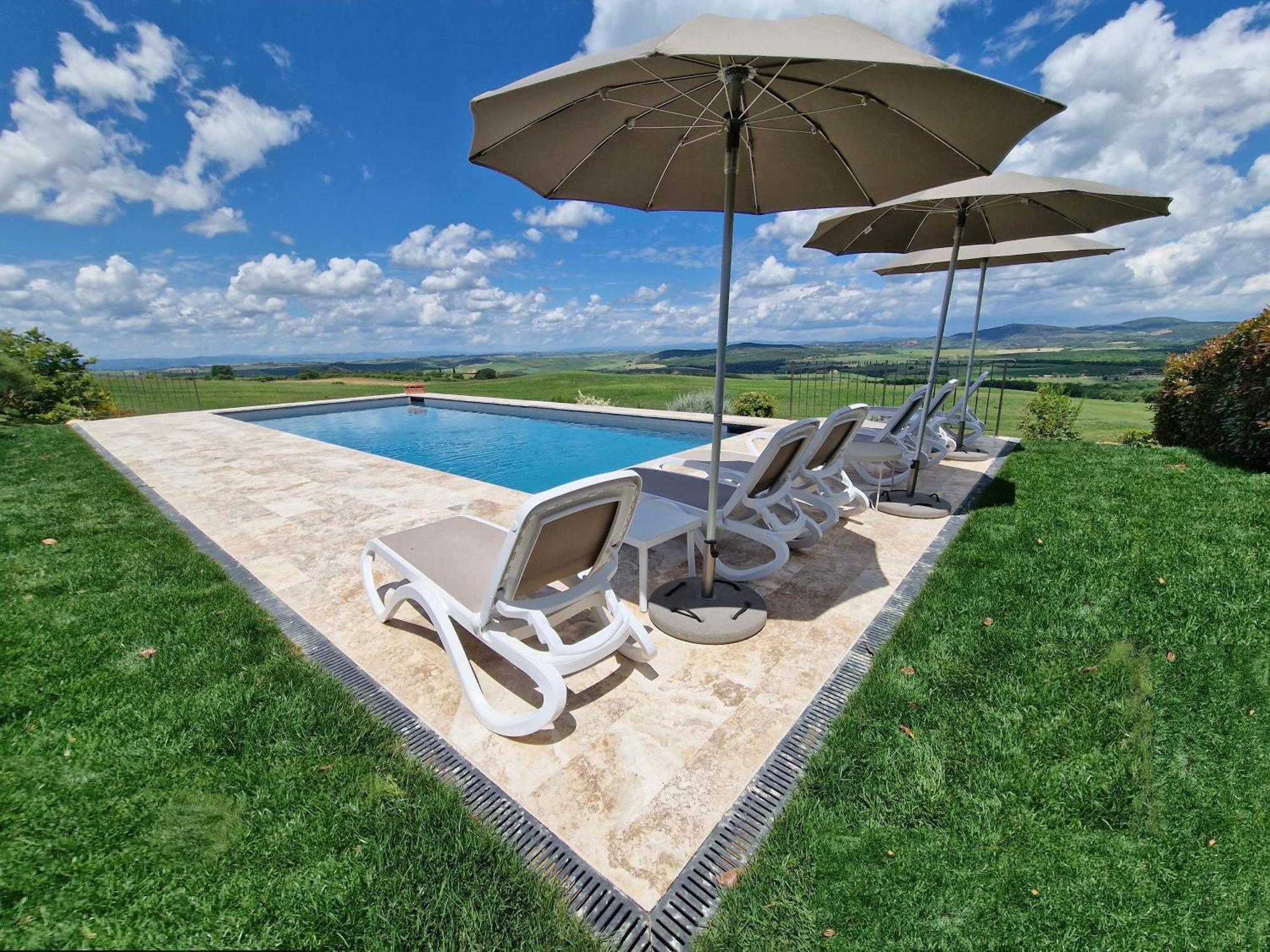 Villa I Cipressini Piscina Riscaldata Spa Toscana Pienza Exterior foto